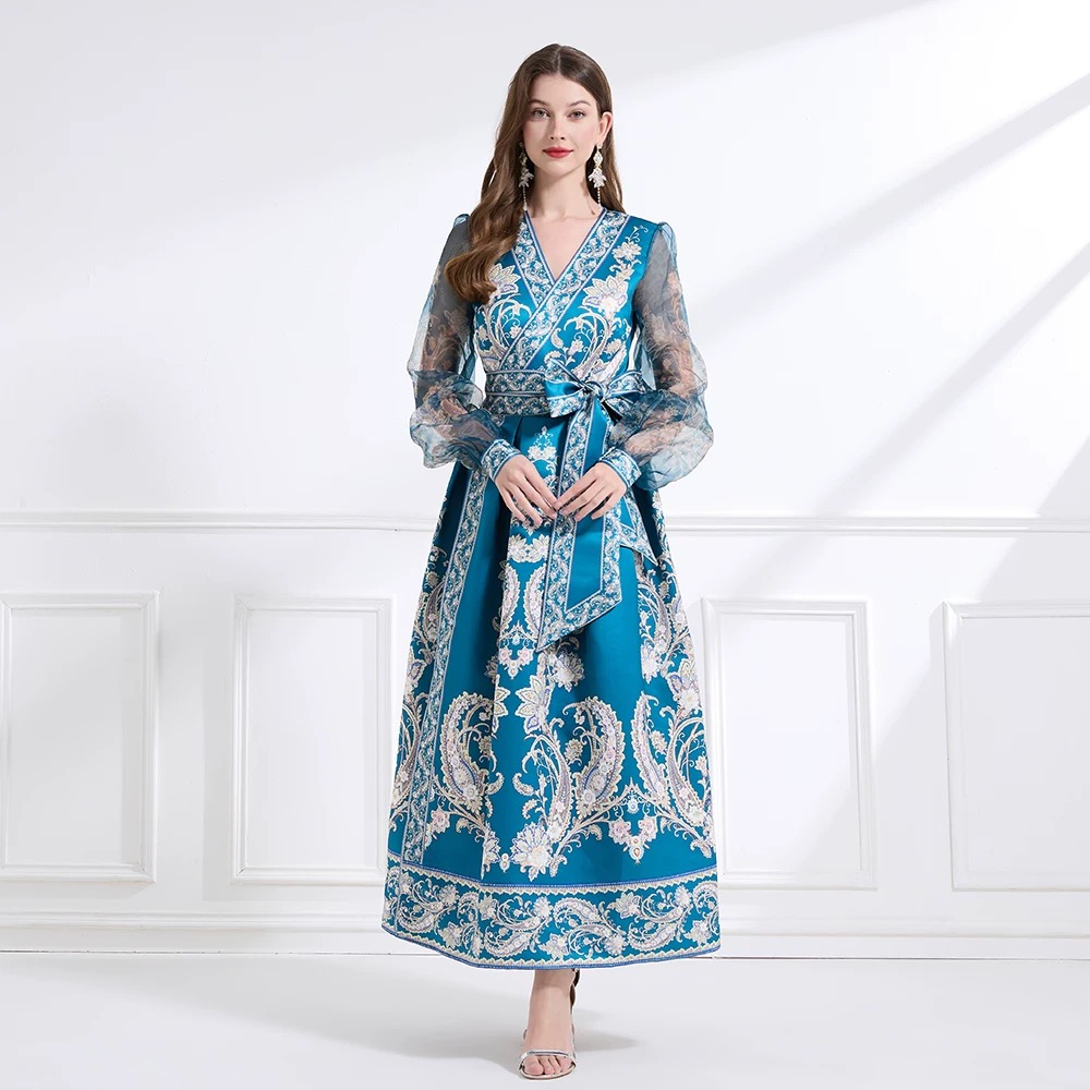 Try a different angle print dress ED192 images